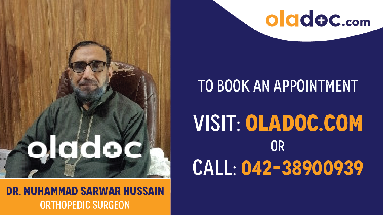 Book appointment with Dr.Muhammad Sarwar Hussain-best Orthopedic Surgeon in Multan